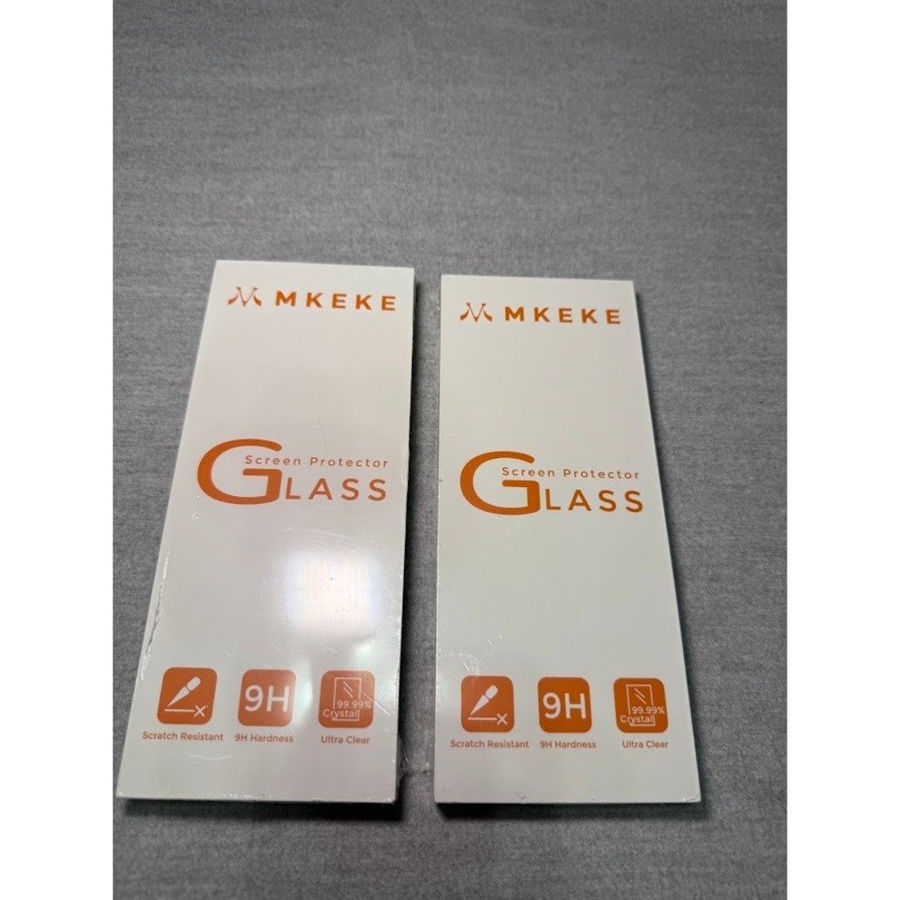 2 Pack Mkeke Screen Protector iPhone 16 iPhone 15 6.1 Tempered Glass 9H K15-6.1